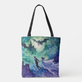 Tote Bag Amateurs de vol - Peinture aquarelle (Dos)