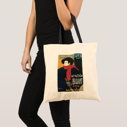 Tote Bag Ambassadeurs, Artistide Bruant par Toulouse Lautre (Devant (produit))