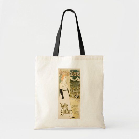 Tote Bag Ambassadeurs Yvette Guilbert par Theophile Steinle (Devant)