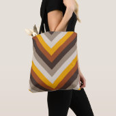 Tote Bag Amber Flame Chevron (De près)