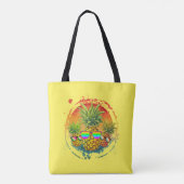 Tote Bag Ambiance d'été drôle à l'ananas (Dos)
