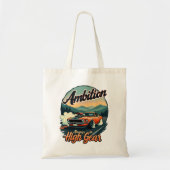 Tote Bag Ambition en gros engrenages - Voiture classique vi (Devant)