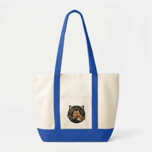 Tote Bag Âme Rock N Roll Chat Guitariste Vintage