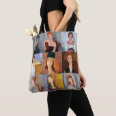 Tote Bag Amedeo Modigliani - Collage de chefs-d'oeuvre (De près)