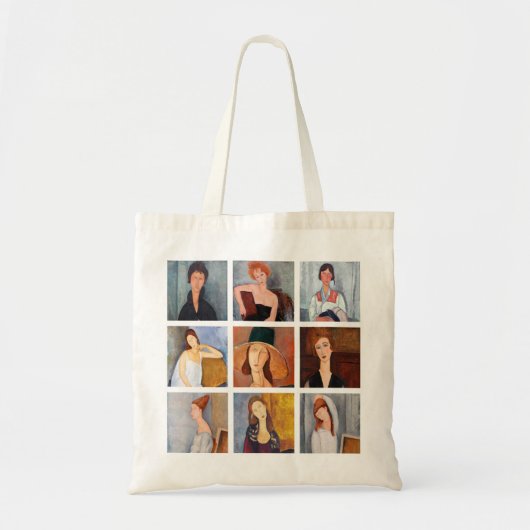 Tote Bag Amedeo Modigliani - Collage de chefs-d'oeuvre (Devant)
