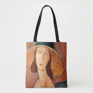 Tote Bag Amedeo Modigliani - Jeanne Hebuterne en grand Casq