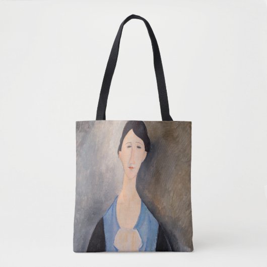 Tote Bag Amedeo Modigliani - Jeune femme en bleu (Devant)