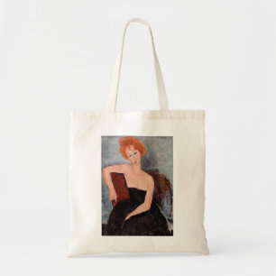 Tote Bag Amedeo Modigliani - Redheaded Girl Evening Dress