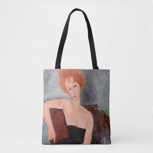 Tote Bag Amedeo Modigliani - Robe de soirée pour filles rou (Devant)