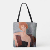 Tote Bag Amedeo Modigliani - Robe de soirée pour filles rou (Dos)