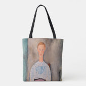 Tote Bag Amedeo Modigliani - Une fille avec une blouse Polk (Dos)