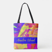 Tote Bag Amelia Island Florida Plage tropicale vacances (Dos)