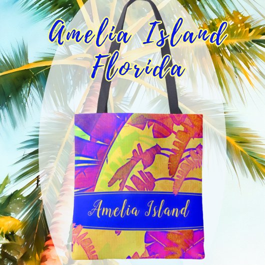 Tote Bag Amelia Island Florida Plage tropicale vacances