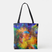 Tote Bag Aménagement créatif des éléments fractaux, illumin (Dos)