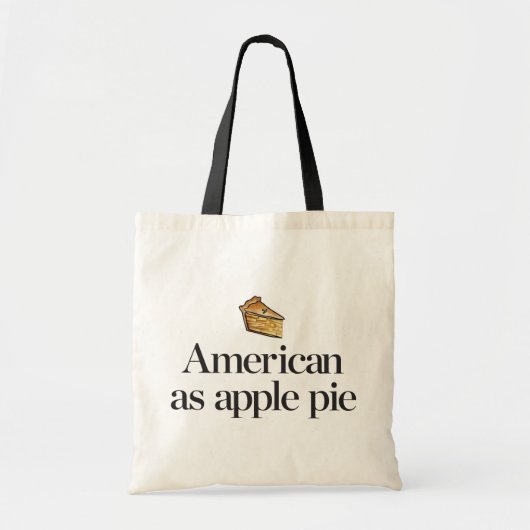 Tote Bag Américain comme tarte aux pommes (Devant)