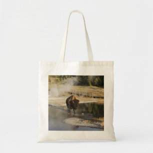 Tote Bag American Bison Yellowstone Wildlife Photography