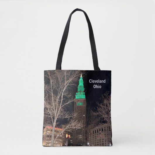 TOTE BAG AMERICAN CITY CLEVELAND OHIO  (Devant)