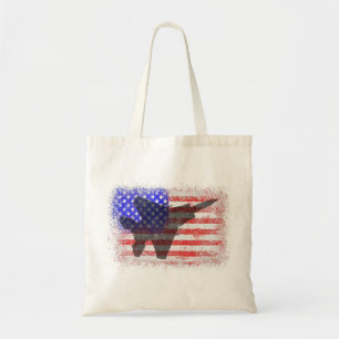 Tote Bag American Flag Avion Patriotique Air Force Pl