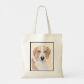 Tote Bag American Foxhound Painting - Joli art original chi (Dos)