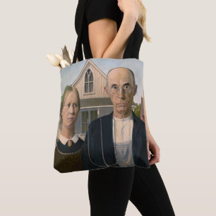 Tote Bag American Gothic : Vie rurale pauvre paysan