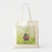 Tote Bag American Robin Bird Nature Vert (Devant)