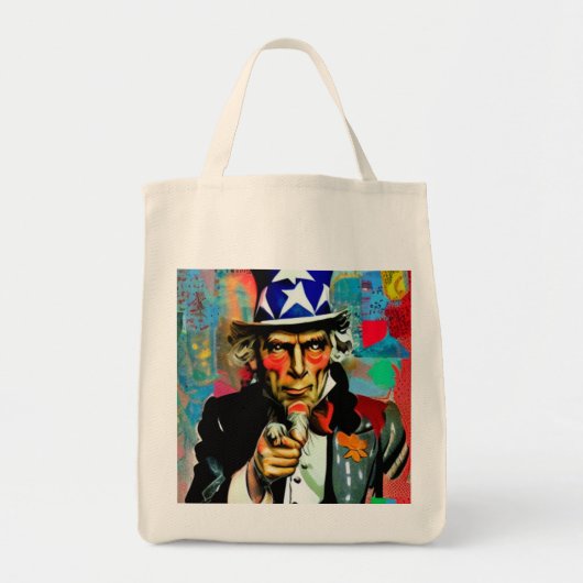 Tote Bag American Uncle Sam (Devant)