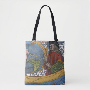 Tote Bag Amerigo Vespucci Explorer sur une carte des Amériq