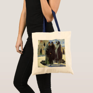 Tote Bag Amérindien vintage, Taos Girls par Walter Ufer