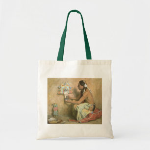 Tote Bag Amérindiens de collection, Hopi Katchina par Couse