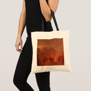 Tote Bag Amérindiens vintages, Danse de Buffalo par Wimar