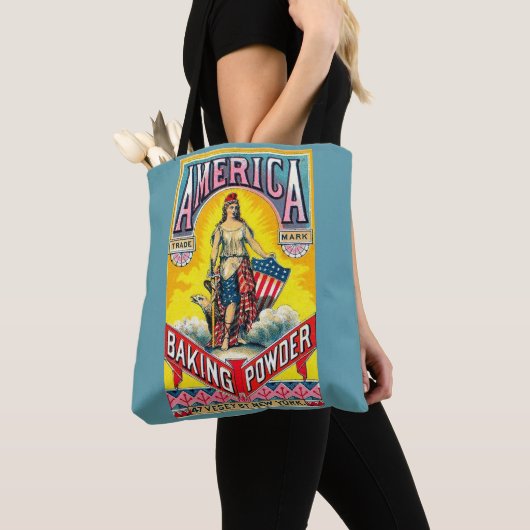 Tote Bag Amérique Poudre de cuisson (De près)