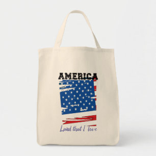 Tote Bag Amérique, terre que j'aime