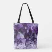 Tote Bag Améthyste guérison cluster de cristal (Dos)