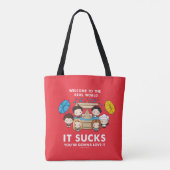 Tote Bag AMIS™ | Bienvenue dans le monde réel Chibi (Dos)