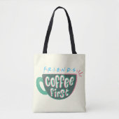 Tote Bag AMIS™ | Café d'abord (Devant)