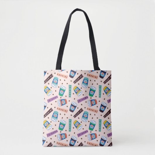 Tote Bag AMIS™ | Central Perk Vibrant Motif café (Devant)