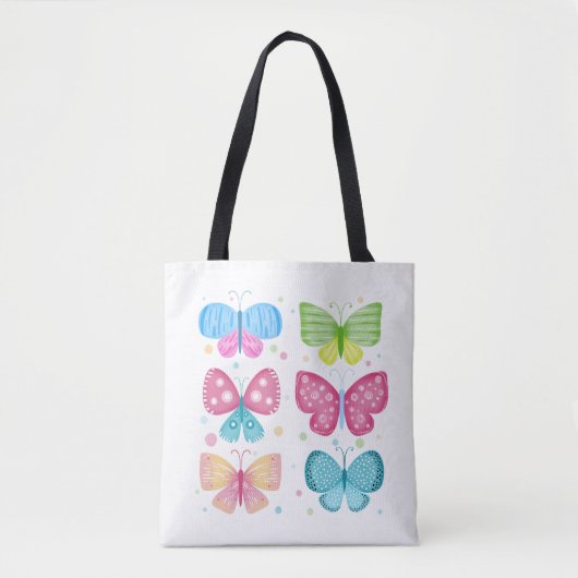 Tote Bag Amis Colorés de Flutter (Devant)