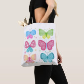 Tote Bag Amis Colorés de Flutter (De près)