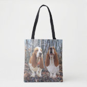 Tote Bag Amis de Basset Hound (Devant)