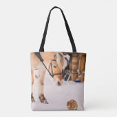 Tote Bag Amis du cheval et du lapin (Dos)