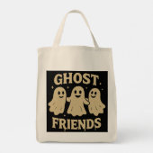 Tote Bag Amis du fantôme couleur crème (Dos)