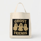 Tote Bag Amis du fantôme couleur crème (Devant)