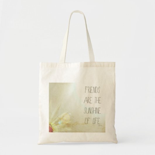 Tote Bag Amis et soleil (Devant)