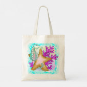 Tote Bag Amis étoile de mer hippocampe (Dos)