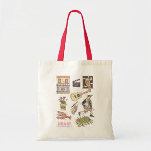 Tote Bag AMIS™   Graphique d'icônes de dessin