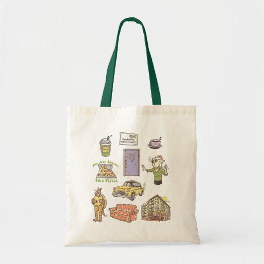 Tote Bag AMIS™ | Graphique d'icônes de dessin (Devant)