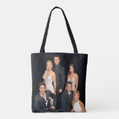 Tote Bag AMIS™ | Groupe en noir et blanc (Dos)