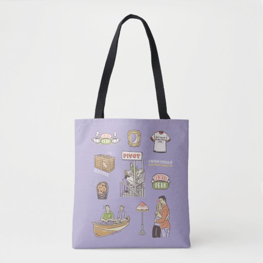 Tote Bag AMIS™ | Icônes de dessin (Devant)
