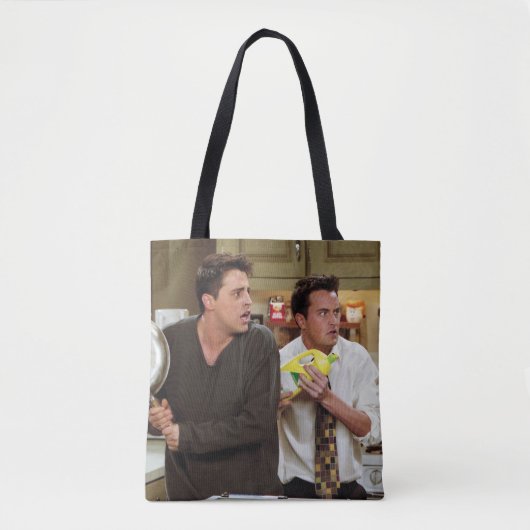 Tote Bag AMIS™ | Joey & Chandler Scared (Devant)
