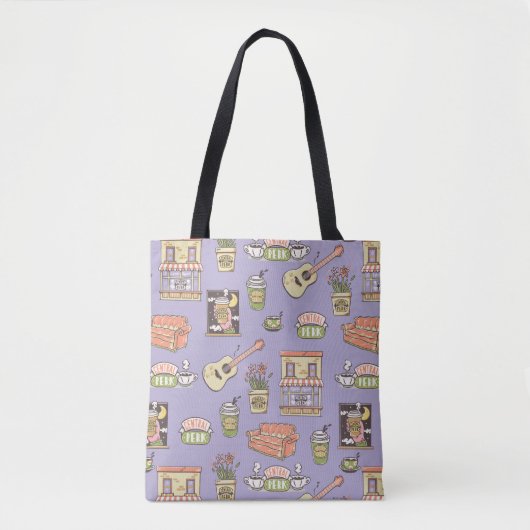 Tote Bag AMIS™ | Motif d'icône violet (Devant)